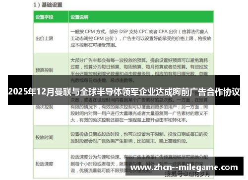 2025年12月曼联与全球半导体领军企业达成胸前广告合作协议 2025年12月曼联与全球半导体领军企业达成胸前广告合作协议